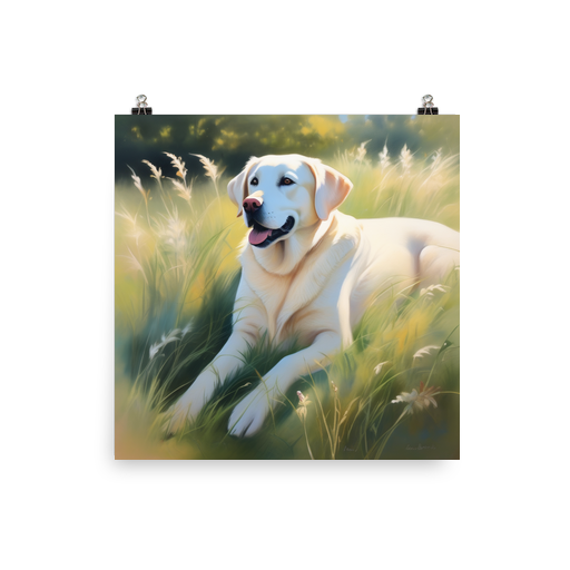 PugMug Custom White Labrador Retriever Poster