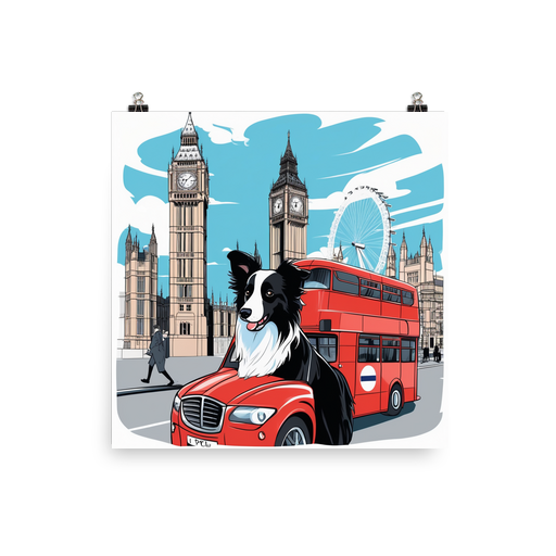 PugMug Custom Border Collie Poster