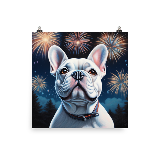 PugMug Custom White French Bulldog Poster