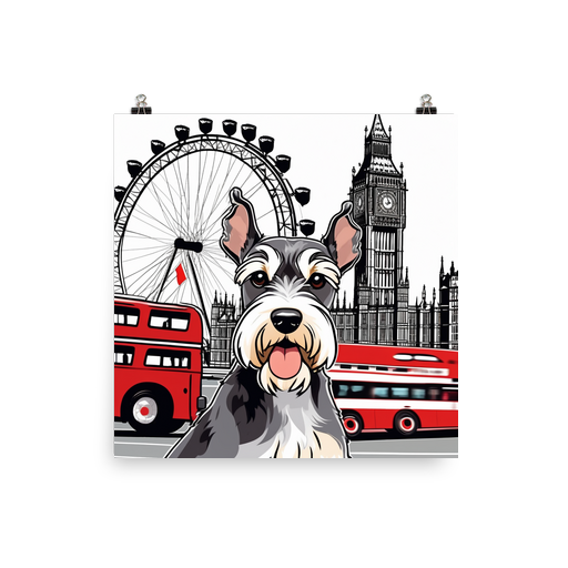 PugMug Custom Miniature Schnauzer Poster