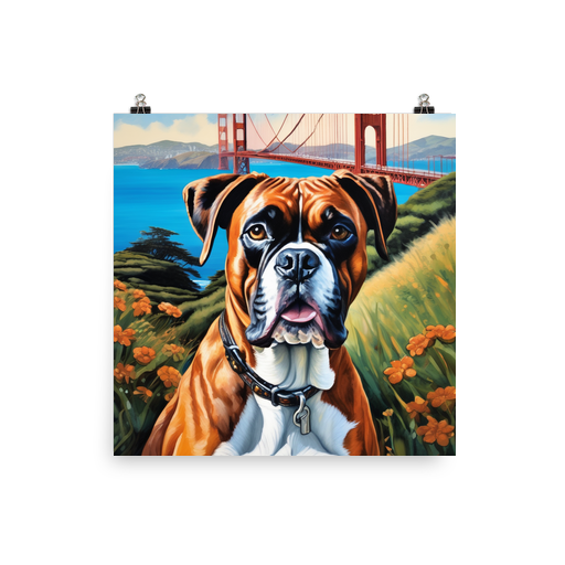 PugMug Custom Boxer Dog Poster