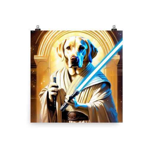 PugMug Custom White Labrador Retriever Poster