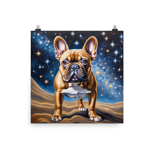 PugMug Custom Tan French Bulldog Poster