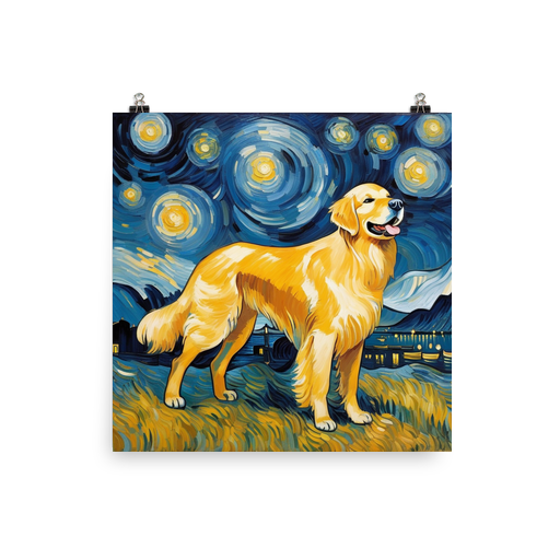 PugMug Custom Golden Retriever Poster