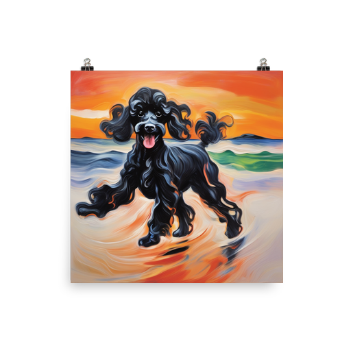 PugMug Custom Black Poodle Poster