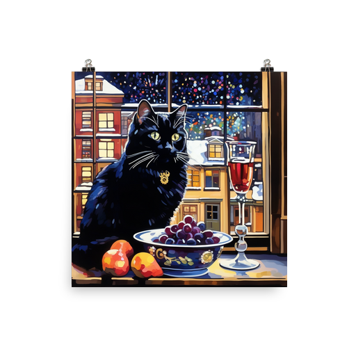 PugMug Custom Black Ragdoll Cat Poster