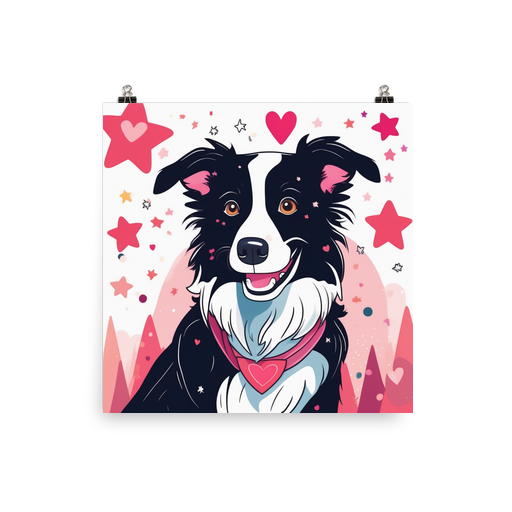 PugMug Custom Border Collie Poster