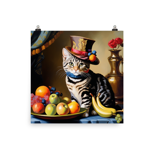 PugMug Custom Tabby American Shorthair Cat Poster