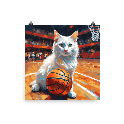 PugMug Custom White Companion Cat Poster