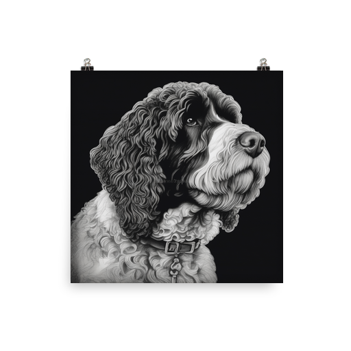 PugMug Custom Portuguese Water Dog Poster