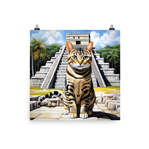 PugMug Custom Tabby American Shorthair Cat Poster