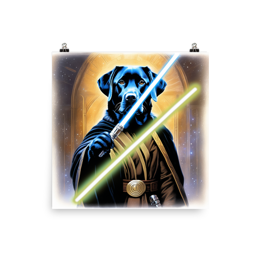 PugMug Custom Black Labrador Retriever Poster