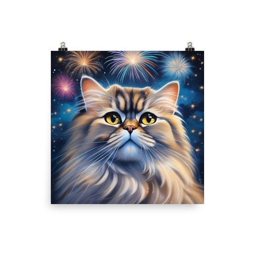 PugMug Custom Tabby Persian Cat Poster