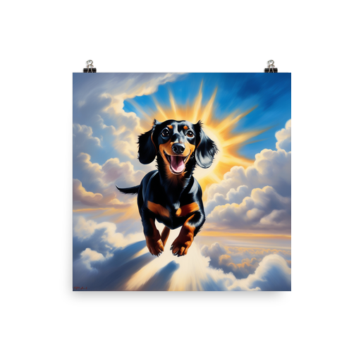 PugMug Custom Black Dachshund Poster