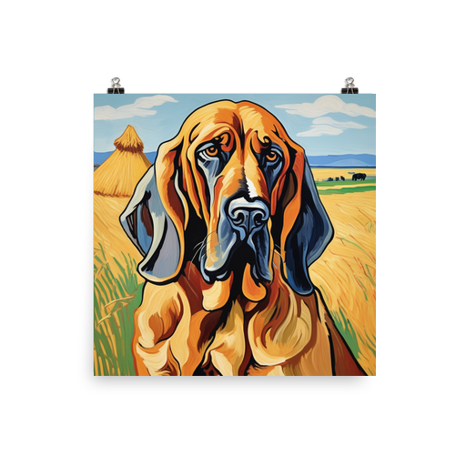 PugMug Custom Bloodhound Poster