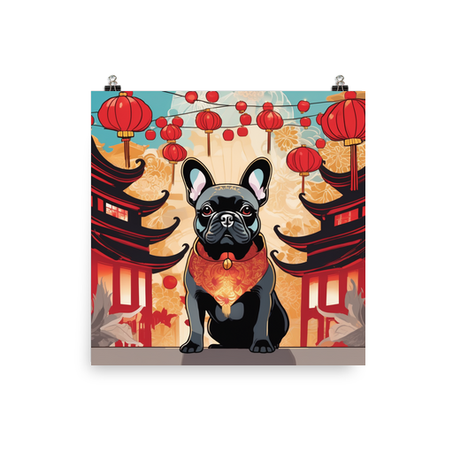 PugMug Custom Tan French Bulldog Poster