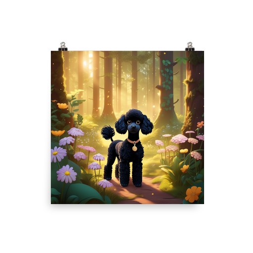 PugMug Custom Black Poodle Poster