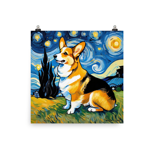 PugMug Custom Pembroke Welsh Corgi Poster