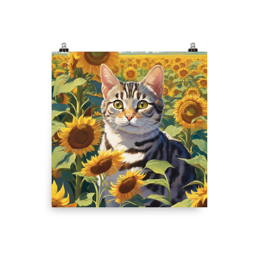 PugMug Custom Tabby American Shorthair Cat Poster