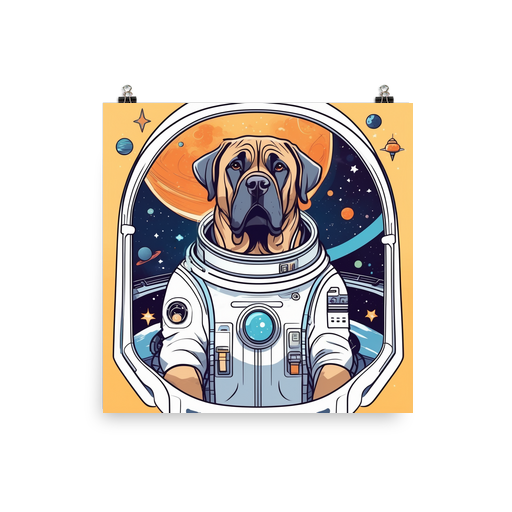 PugMug Custom Mastiff Poster