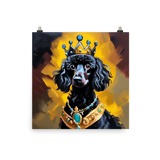 PugMug Custom Black Poodle Poster