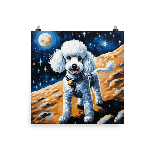 PugMug Custom White Poodle Poster