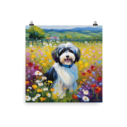 PugMug Custom Black-and-white Havanese Dog Poster