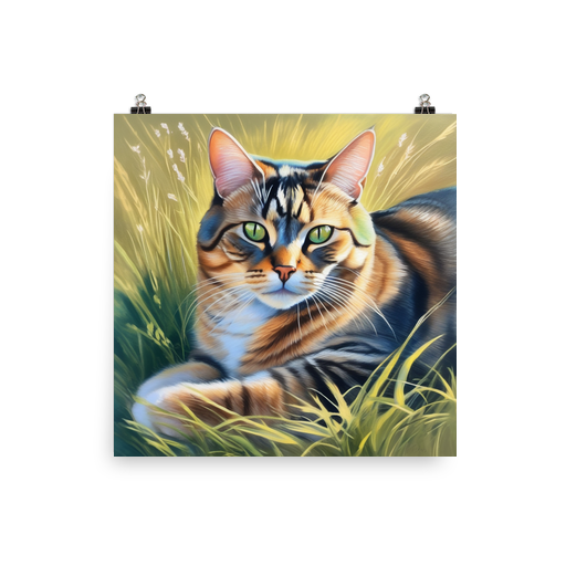 PugMug Custom Tabby Exotic Cat Poster