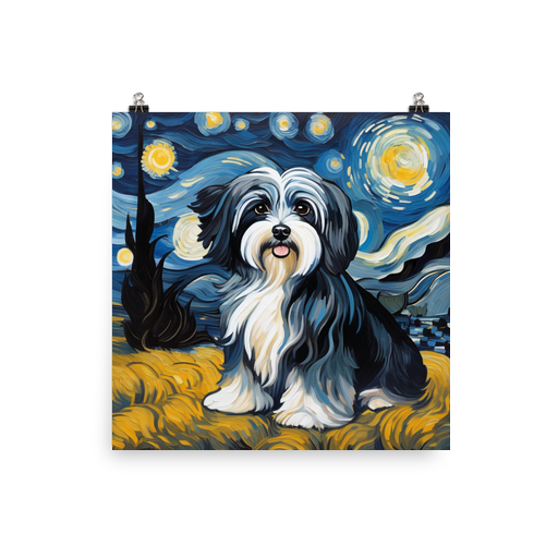 PugMug Custom Black-and-white Havanese Dog Poster