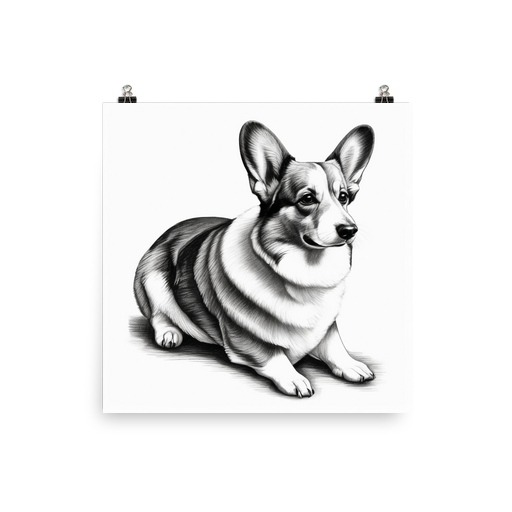 PugMug Custom Pembroke Welsh Corgi Poster