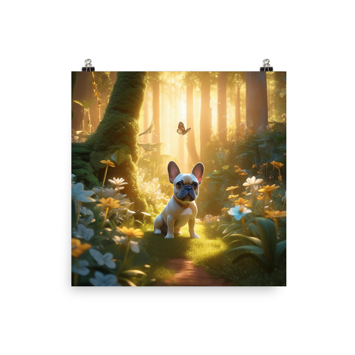 PugMug Custom Tan French Bulldog Poster