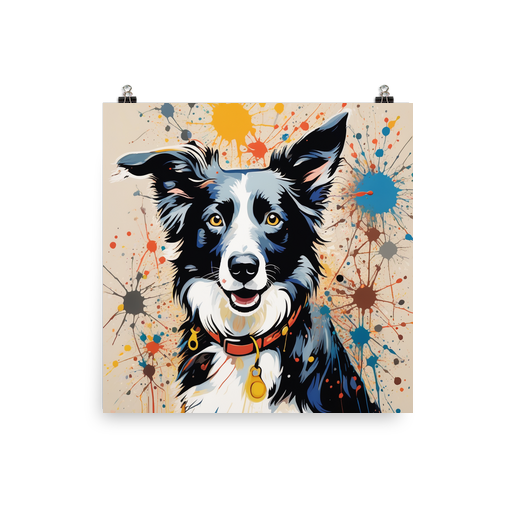 PugMug Custom Border Collie Poster