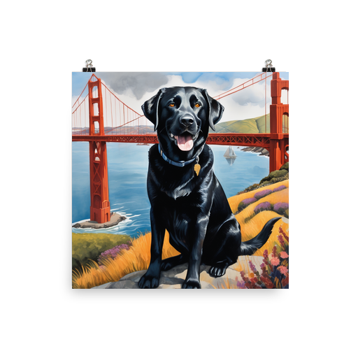 PugMug Custom Black Labrador Retriever Poster