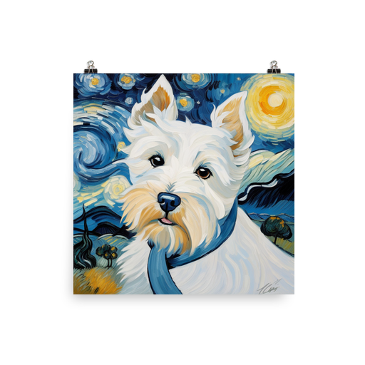 PugMug Custom West Highland White Terrier Poster
