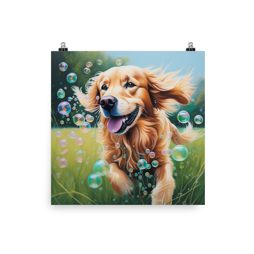PugMug Custom Golden Retriever Poster