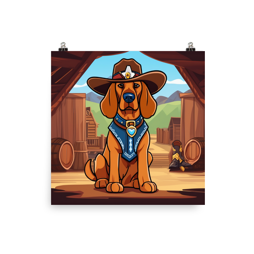 PugMug Custom Bloodhound Poster