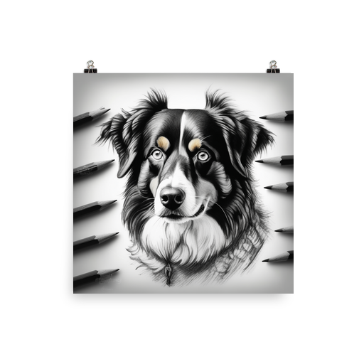 PugMug Custom Miniature American Shepherd Poster