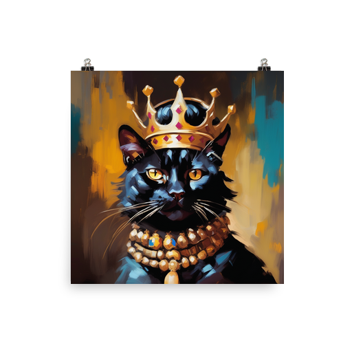 PugMug Custom Black Exotic Cat Poster