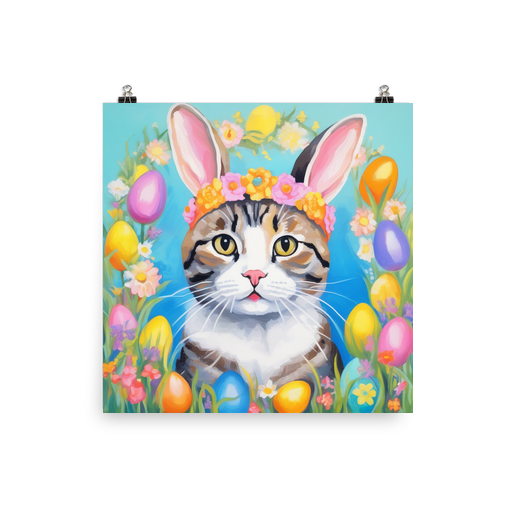 PugMug Custom Tabby Scottish Fold Cat Poster