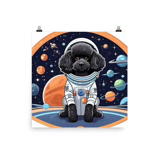 PugMug Custom Black Poodle Poster