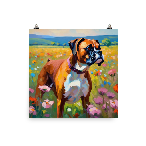 PugMug Custom Boxer Dog Poster