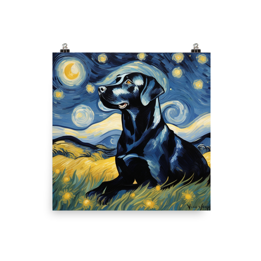 PugMug Custom Black Labrador Retriever Poster