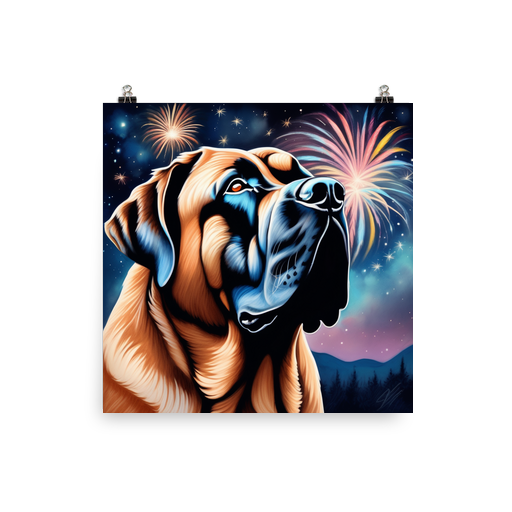 PugMug Custom Mastiff Poster