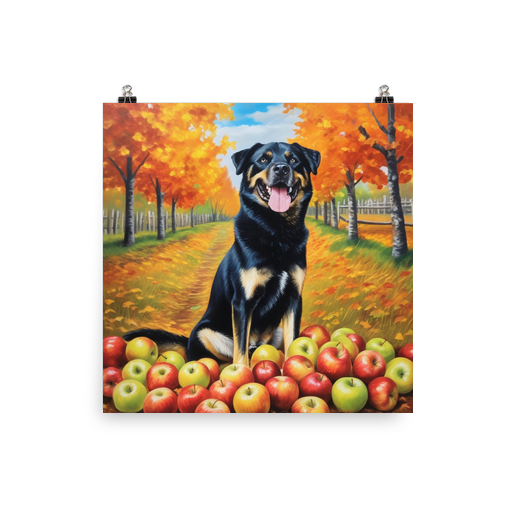 PugMug Custom Blue Poster