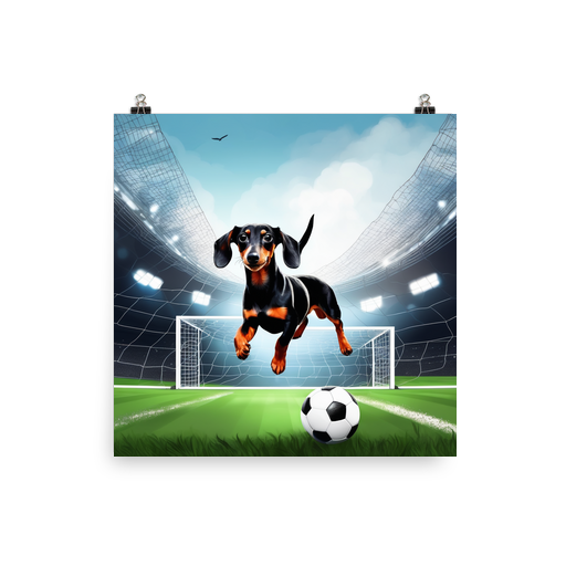 PugMug Custom Black Dachshund Poster