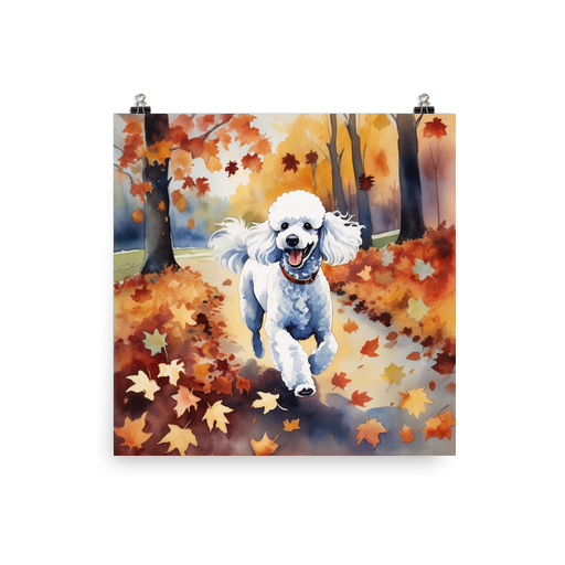 PugMug Custom White Poodle Poster