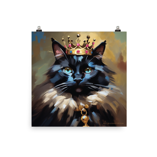PugMug Custom Black Ragdoll Cat Poster