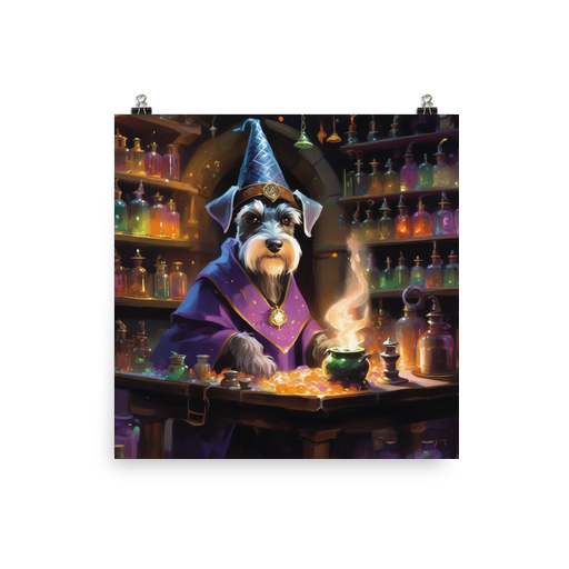 PugMug Custom Miniature Schnauzer Poster