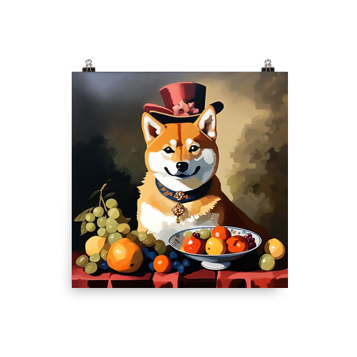 PugMug Custom Shiba Inu Poster