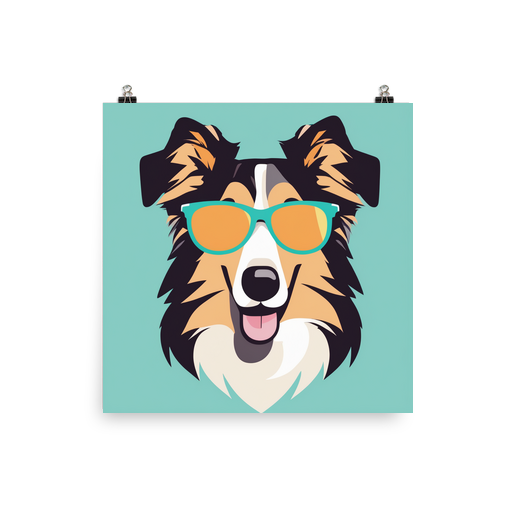 PugMug Custom Collie Poster